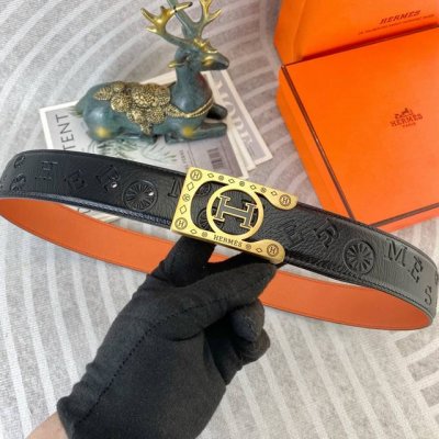 Hermes Special Leather Belt Series Original Hardware Boutique Stainless Steel Bu