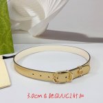 Special 3.0Cm Gucci Belt, Double-Sided Top-Grain Cowhide, Length: 75Cm, 80Cm, 85