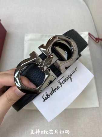 Men's Ferragamo leather belt from Ddd, complete with full gift box and packaging - Click Image to Close