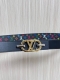 New for the season, this belt is crafted from luxurious calfskin and Monogram c
