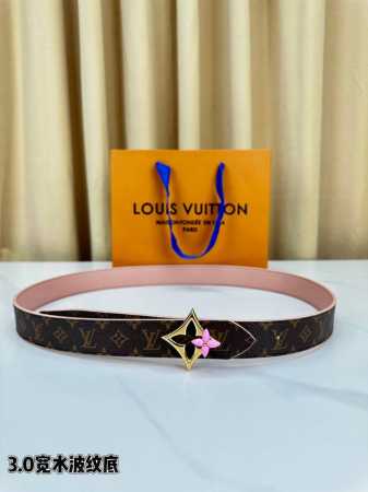 Louis Vuitton 3.0 wide leather strap with a wave pattern, featuring the classic - Click Image to Close