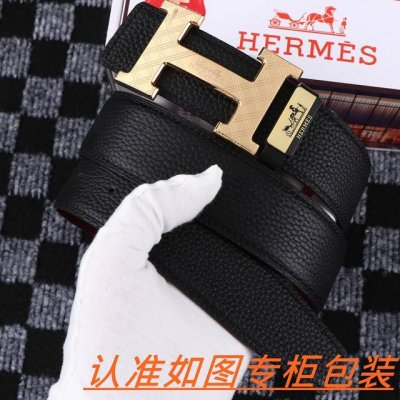 Men's Belt: Herm S Authentic Single Men's Belt: 100% Top-Grain Cowhide Leather,