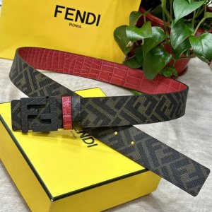 Fendi Same style as Fendi counters Width 4.0cm Double ring reversible belt Ff pr