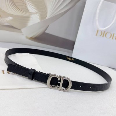 2.0 Cm Dior Belt, Double-Sided Top-Grain Cowhide, Length: 0.75, 0.80, 0.85, 0.90