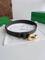 Bv 2025 Newest Women's Flat Waist Belt, Double-sided Italian Calfskin with Rope