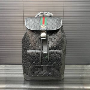 Gucci printed Double G backpack, unisex, photo taken with original material, com