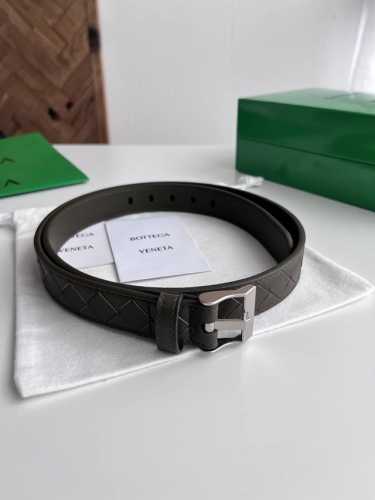 -Bv 2025 new women's braided belt, pure handmade Intreccio large grid braided do