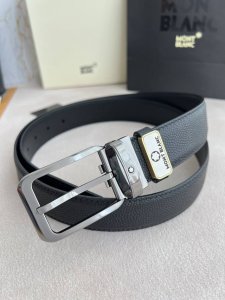 Product Name: Montblanc Original Belt, Leather Belt Model: Pin Buckle, New Class