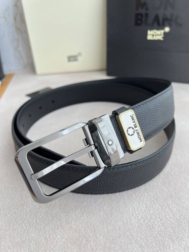 Product Name: Montblanc Original Belt, Leather Belt Model: Pin Buckle, New Class