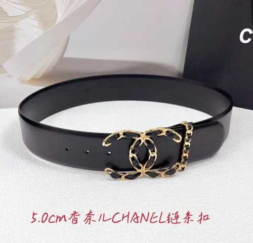 5.0Cm Chanel belt, double-sided top layer cowhide leather, length: 75.80.85.90.9