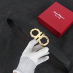 Automatic Buckle Belt Ferragamo Width 3.5Mm Double-Sided Imported Top Layer Cowh