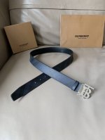 Special Burberry men's casual double-sided belt width 3.5 cm Selected brand's ic