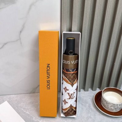 Lv Louis Vuitton three-fold sun protection umbrella summer new fully automatic f