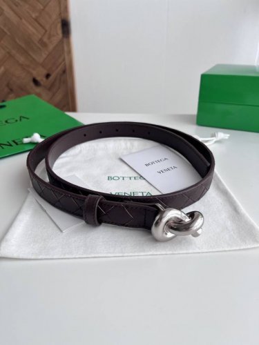 Bv 2025 latest women's braided belt, pure handmade Intreccio large plaid braided