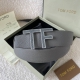Tom Ford. New high-end double-sided calfskin, simple business men's belt, 4.0cm