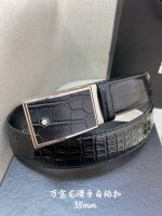 Montblanc Men's Automatic Belt - Width 34mm 316 fine steel buckle is finely craf