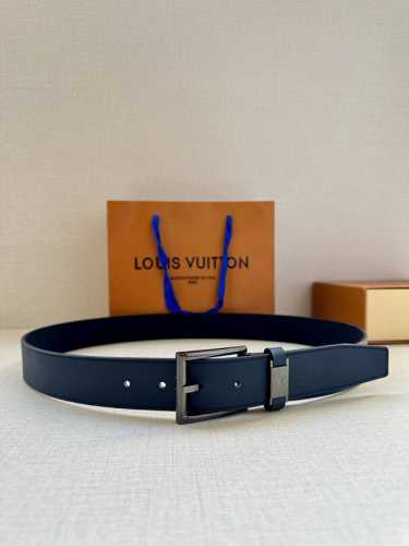 This Lv City Pin Belt Is Made Of Deep Taga Leather To Create A Slender Outline A