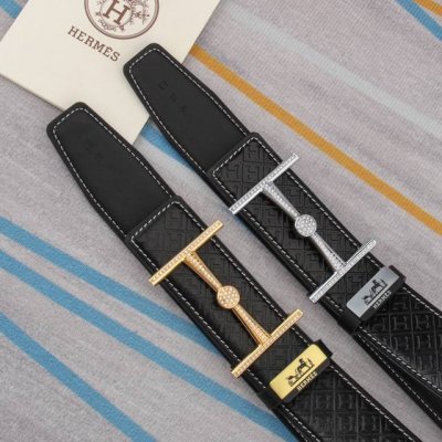 Belt Hermes Original Cowhide Belt Men's Belt Material 100% First Layer Cowhide B