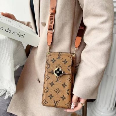 Lv classic monogram universal mobile phone bag crossbody bag multi-function card