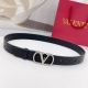 3.0 Cm Valentino Belt, Double-Sided Full-Grain Leather, Length: .75.80.85.9095.1