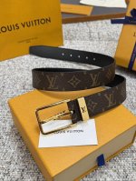 Louis Vuitton LV belt series, original hardware, exquisite hand-painted edges, s
