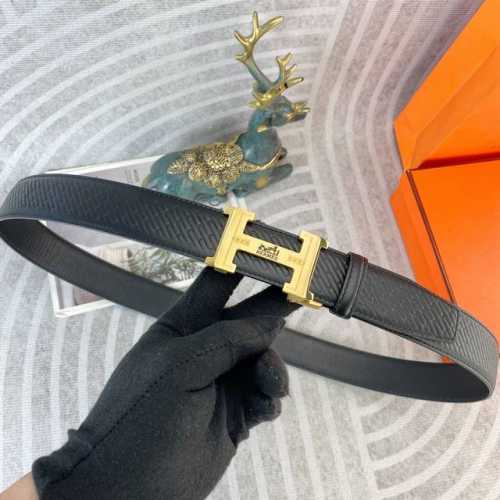 Hermes Special Leather Belt Automatic Belt Series Original Hardware Boutique Sta