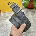 fendi Same Style As Fendi Counters Width 4.0Cm Double Loop Reversible Belt Ff