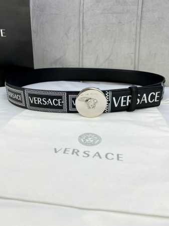 Width 4.0 Cm Versace This Palazzo Belt Is Crafted From Cowhide Leather And Featu - Click Image to Close