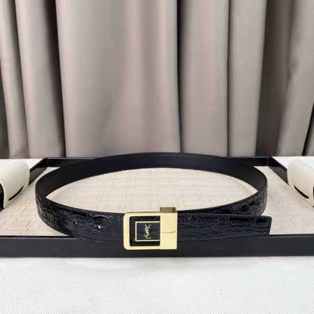 Ysl Make Your Outfit Sexy And Alluring! Ysl Square Buckle Belt! 3 Cm, New Autumn - Click Image to Close