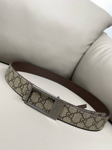 Gucci 3.5cm Reversible Belt with Rectangular Buckle. Gucci presents a variety of