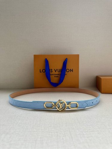 2.0-Inch Wide This Lv Iconic Double-Sided Belt Features A Slim Silhouette For Th