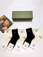 Hot item back in stock with packaging 5 pairs per box Gucci classic letter logo