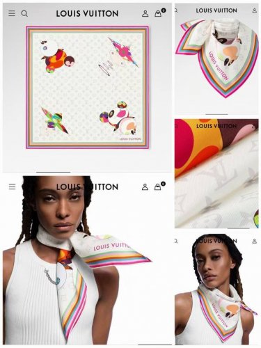 Lv official website synchronized 18Mm double-sided same color top silk "L family