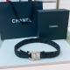 Chanel Cc rhinestone brass logo buckle, calfskin leather, silver and gold metal,
