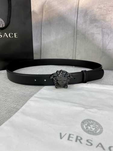 Width 3.0 Cm Versace This Soft Leather Belt Features A 3D Medusa Waist Belt Buck