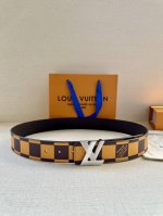Special This 4.0-Inch Wide Lv Initiales Double-Sided Belt Is From The Spring/Sum