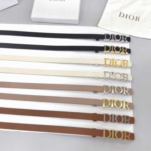 2.0Cm Dior Double-Sided Top-Grain Calf Leather, Custom-Made With Original Leathe
