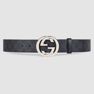Gucccci Size: 3.8cm, the belt is made of black printed waterproof fabric and bla