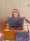 Original cloth Lv denim cherry Neverfull Bb Lv new super mini Neverfull Bb and m