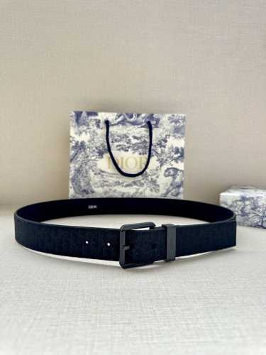 Width 3.5 Cm Dior This Belt Is Meticulously Crafted From Black Ultra-Mini Obliqu