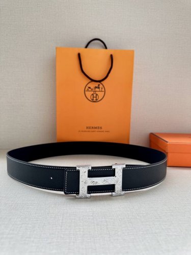 Special Width: 3.8 Hermes - Italian Imported First Layer Palm Print Can Be Match