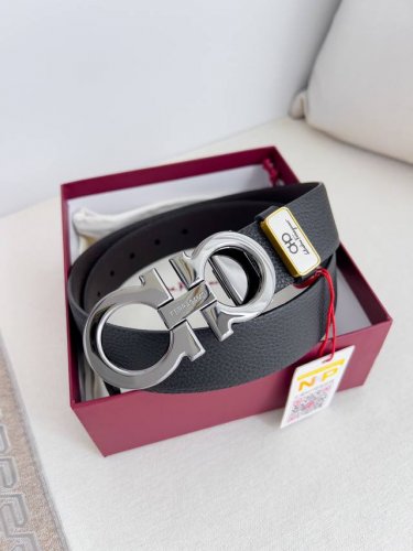 Product Name: Ferragamo Belt, Original Single Model: Buckle, Pure Copper Materia