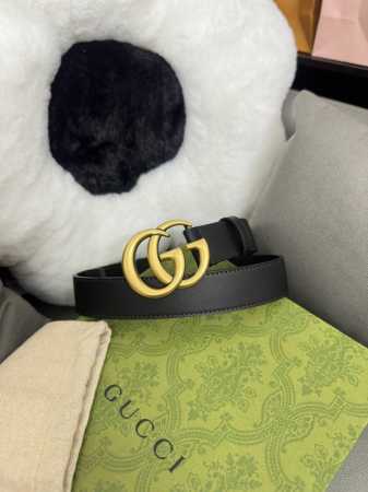 Original Fine Grain Calfskin Lining Imported Special Bottom Width 3.0Cm Retro Gg - Click Image to Close