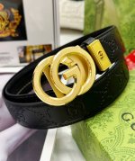 Belt: Gucci..Gu..Cci Automatic Buckle - Waist Belt: Top-Tier Authentic Replica E