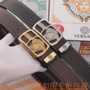 Belt: Versace Original Automatic Belt Men's Belt: 100% top-grain cowhide leathe