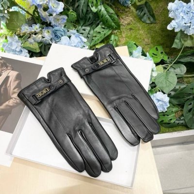 Men's New Exclusive First Release Touchscreen Gloves Men's Dior Gloves Men's Or