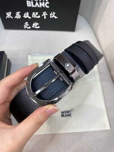 Montblanc 3.5Cm Wide, Made Of Top-Grain Cowhide, Pin-Buckle, Free-Cut Business C