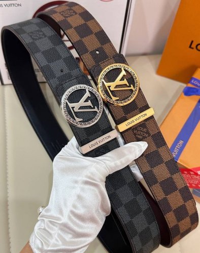 Belt: Louis Vuitton Top Replica - Belt: 100% imported top-grain cowhide, genuin