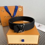 Lv. Louis, 40mm width, genuine one-piece cast metal buckle, original leather, do