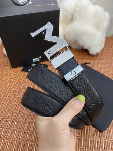 Product Name: Montblanc Original Material: 100% top-grain cowhide belt, guarante